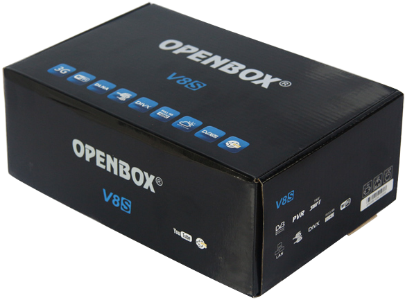 Skybox Openbox V8s Uk Stock Digital Freesat Pvr Tv (800x522), Png Download