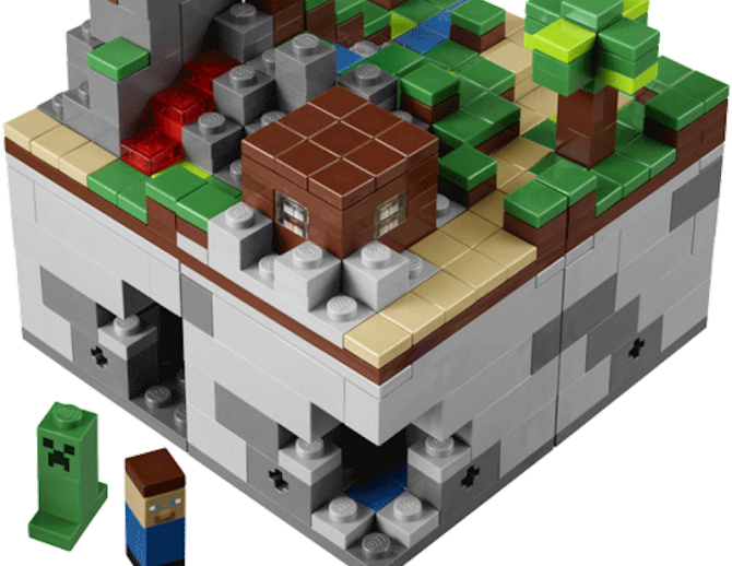 Micro World - Juegos De Minecraft Lego (670x518), Png Download