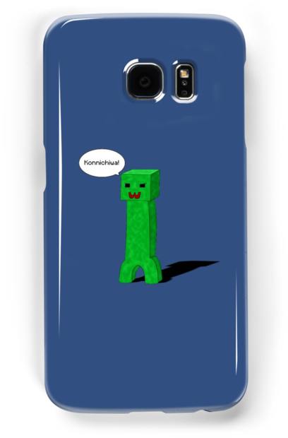 Kawaii Minecraft Creeper - Iphone (500x700), Png Download