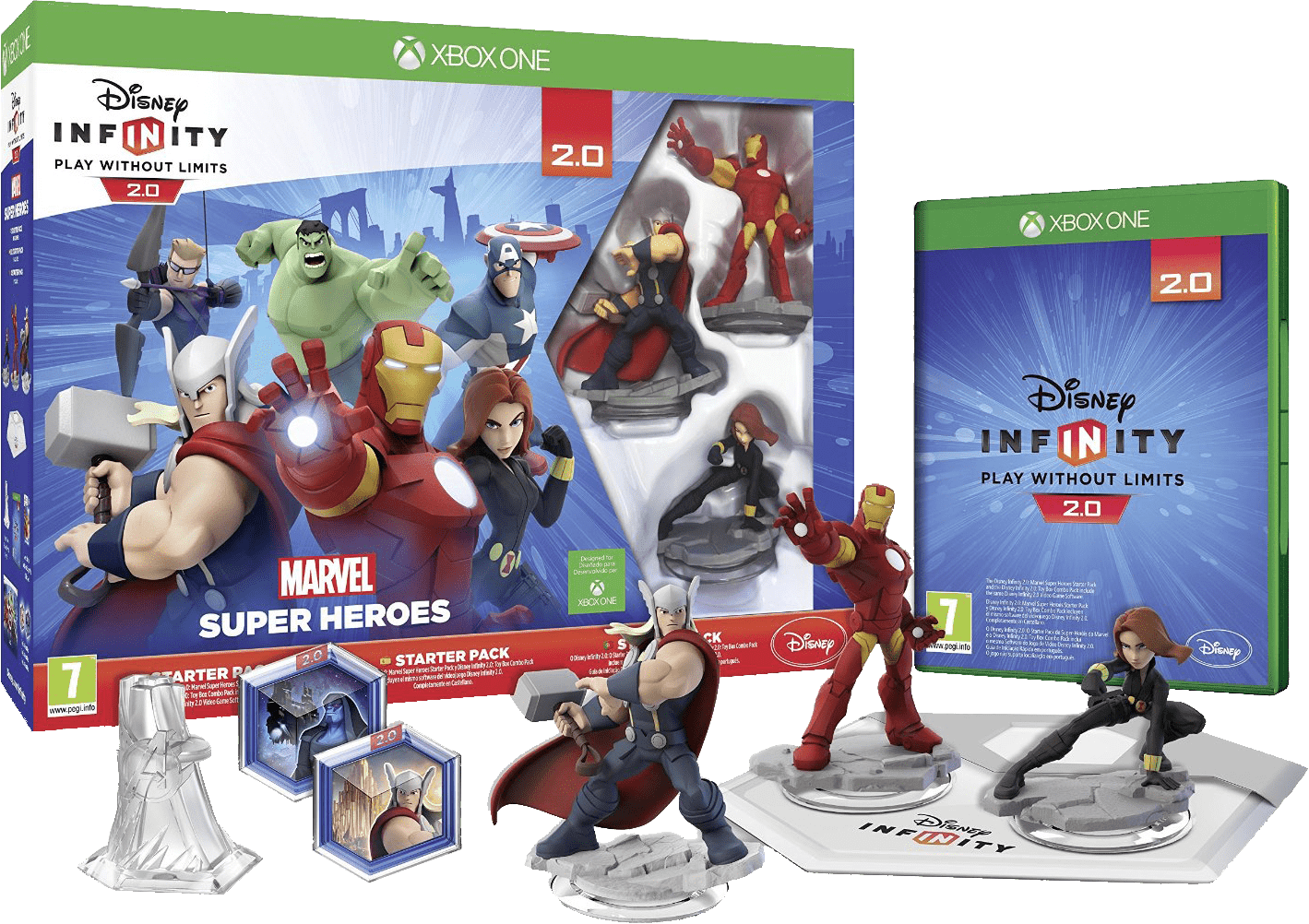 Disney Infinity - Disney Infinity 2 Marvel Starter Pack (1419x1002), Png Download