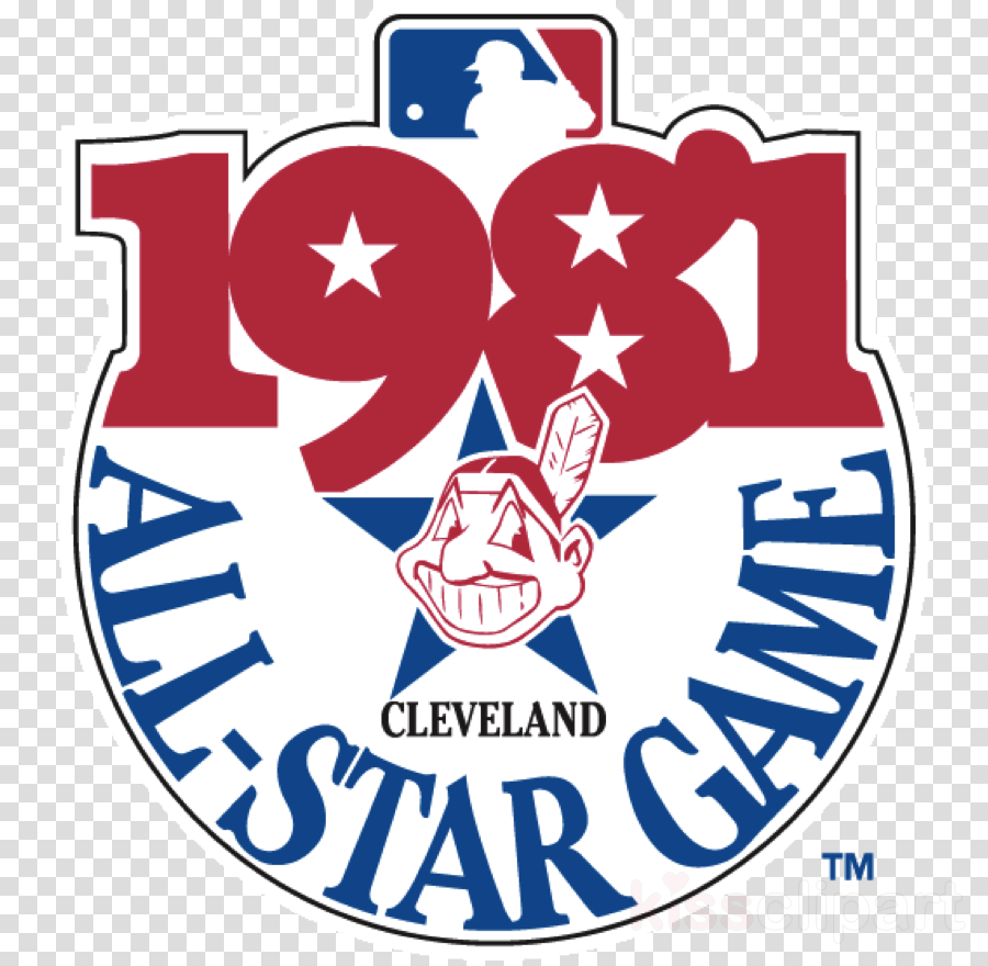 Cleveland Indians Clipart Cleveland Indians Mlb 1981 - 2019 Mlb All Star Game Logo (900x880), Png Download