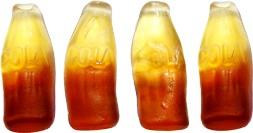 Cola Bottle Ylf - Gummy Cola Png (720x624), Png Download