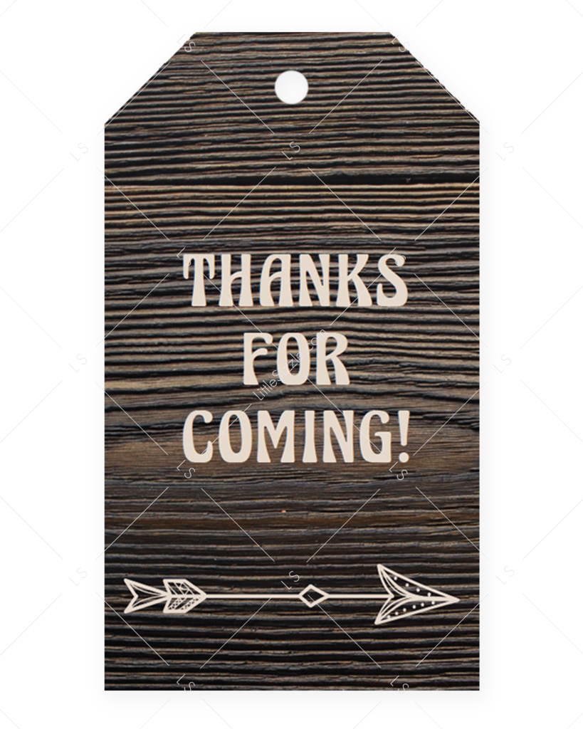 Printable Favor Tag With Dark Wood Background By Littlesizzle - Wood (819x1024), Png Download