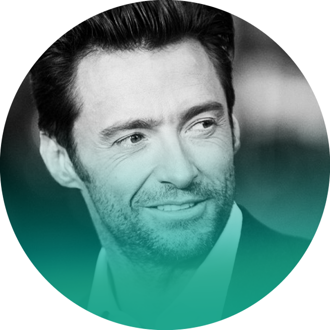 Hugh Jackman - Hugh Jackman Ice Tea (666x666), Png Download