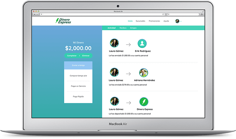 Dinero Express App (800x501), Png Download