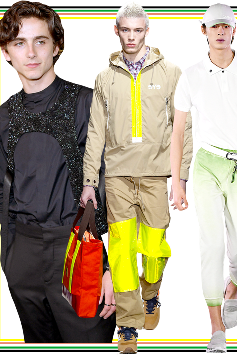 Five Menswear Looks From The Runway - Runway (768x1152), Png Download