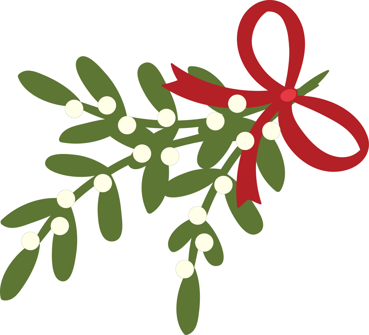 Cut File Snap Click Supply Co Image - Mistletoe Svg (1280x1162), Png Download