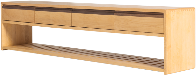 32 Inch Tv Stand Long Tv Bench Living Room Furniture - Shelf (800x800), Png Download