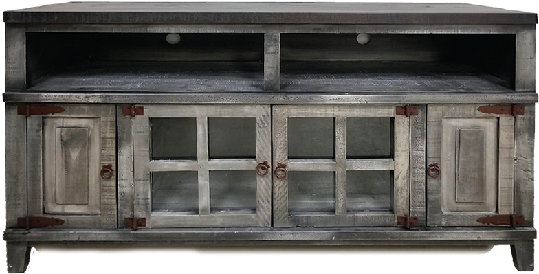 Hacienda Tv Stand Gray Dist 72”w X 20”d X 36“h - Sideboard (800x617), Png Download