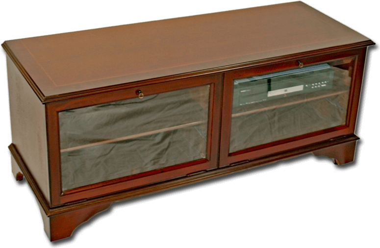 Large Reproduction Twin Flap In Mahogany Yew - Television (800x800), Png Download