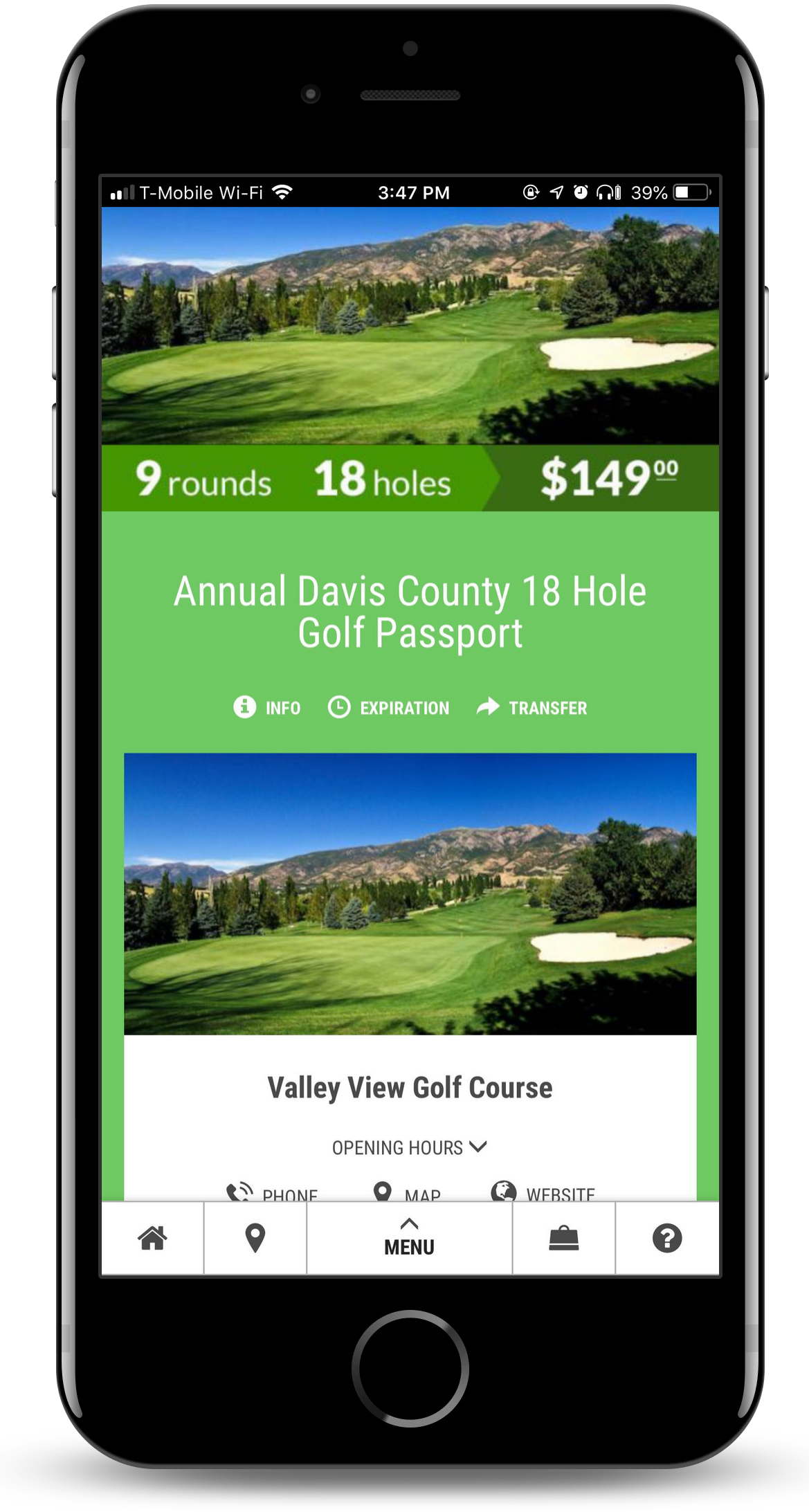 Golf Passport - Davis County (1169x2185), Png Download
