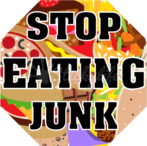 Stop Eating Junk Car Graphic Design (940x587), Png Download