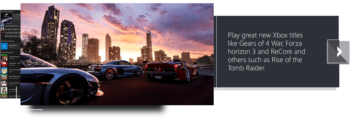 Play Great New Xbox Titles Like Gears Of 4 War, Forza (1230x428), Png Download