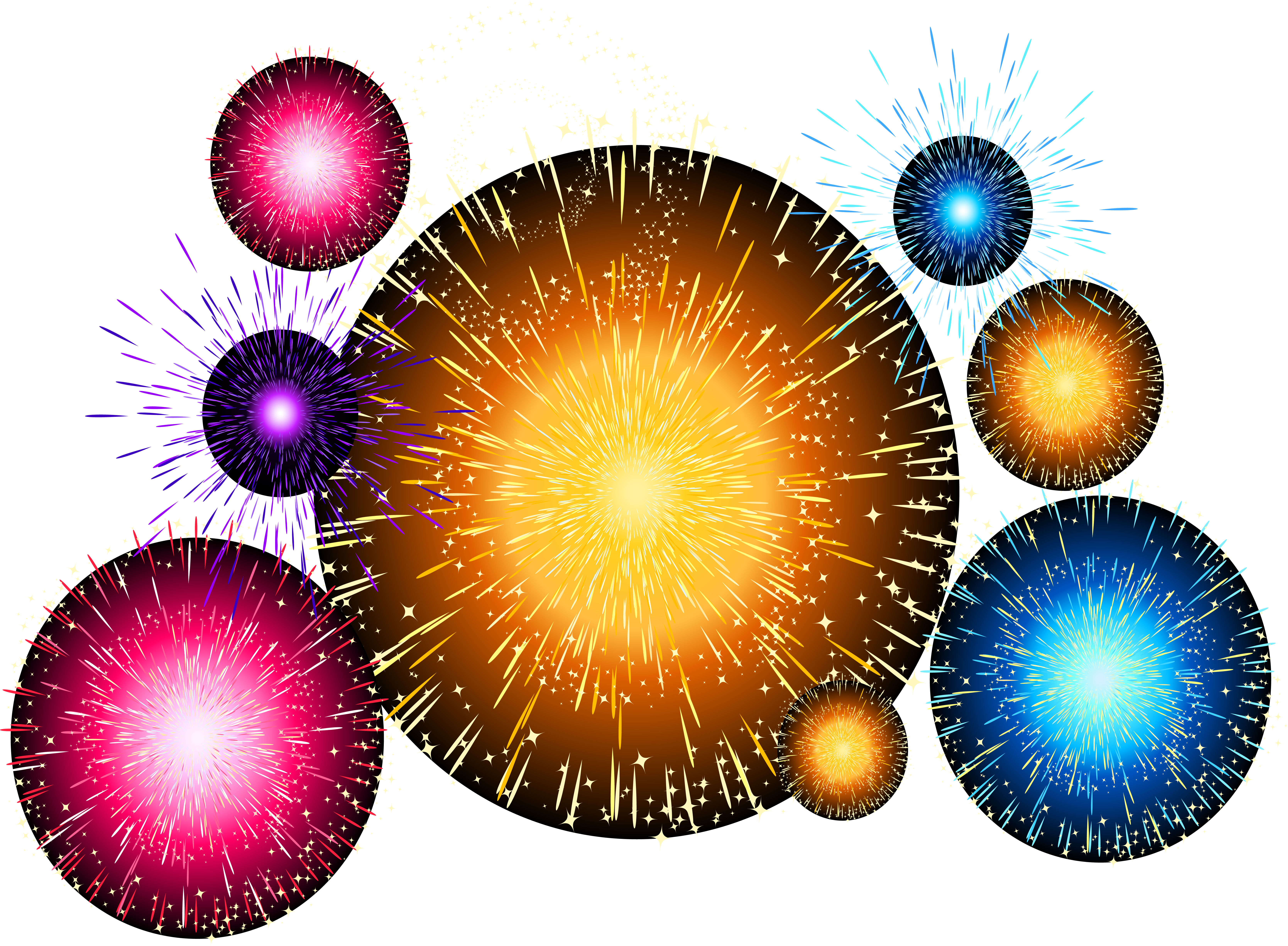 Fireworks (6675x4900), Png Download