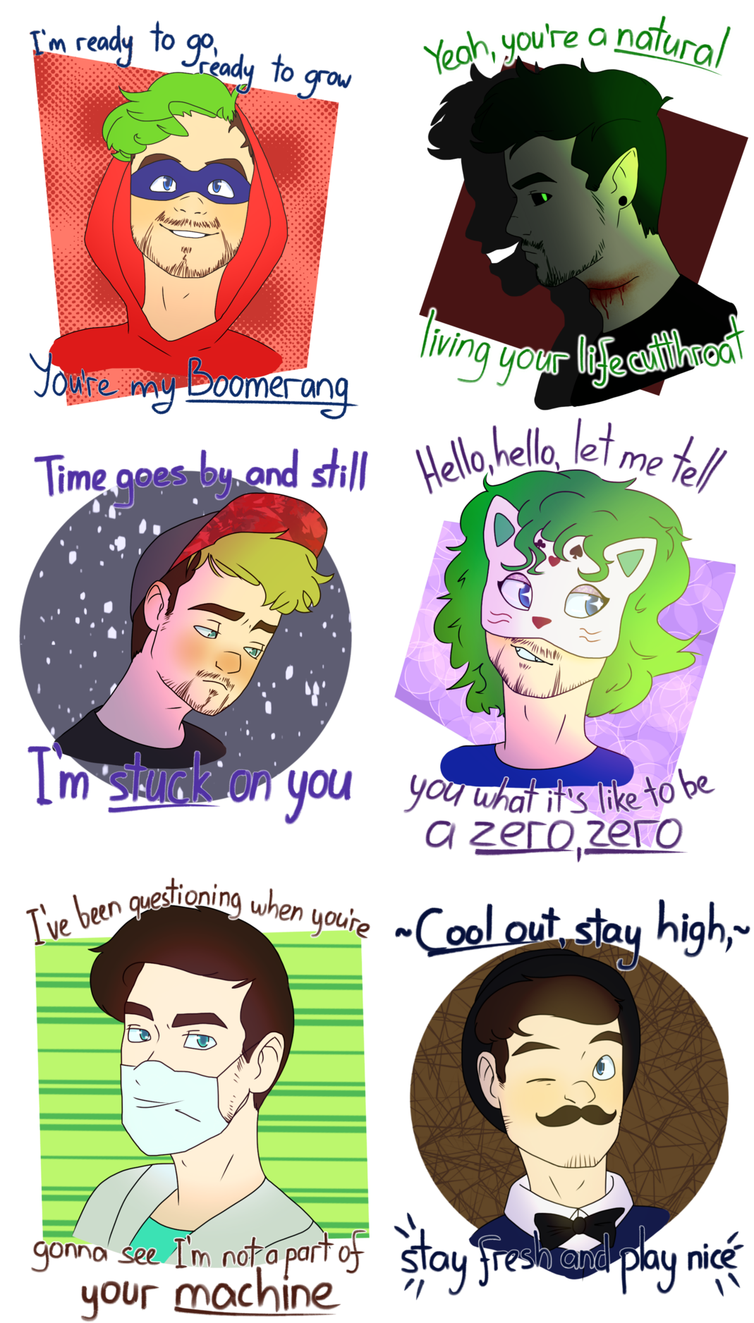 I Love This Credit To Artist - Jacksepticeye (1075x1920), Png Download