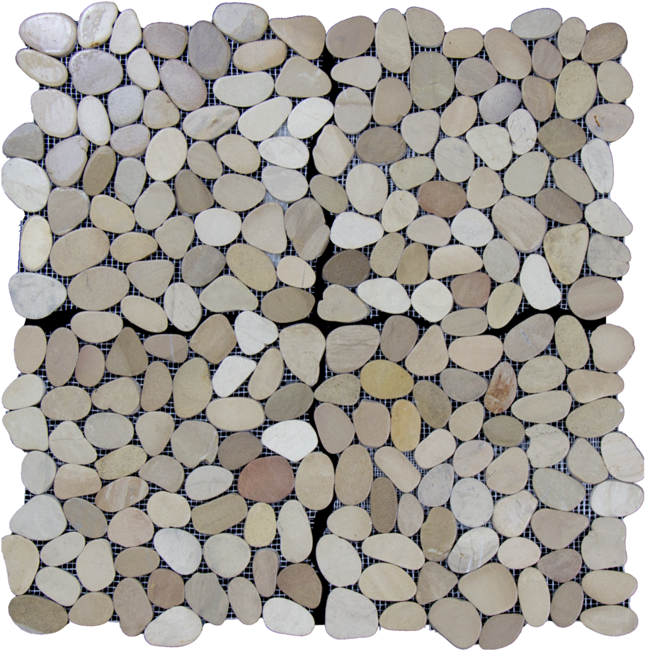 Flat Matt Pebbles Mixed Warm Hues Pebbles - Pebble (1000x1000), Png Download