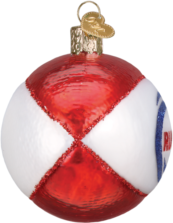 Old World Christmas Hanging Tree Ornament, Rugby Ball - Old World Christmas Pacific Blue Tang Glass Ornament (950x950), Png Download