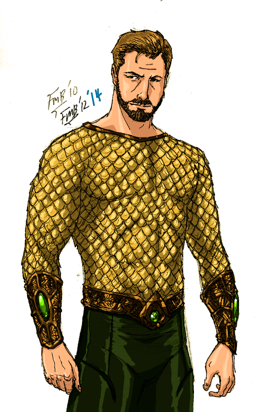 Looks Like Me Played By Are You - Jason Momoa Aquaman Drawing (530x849), Png Download