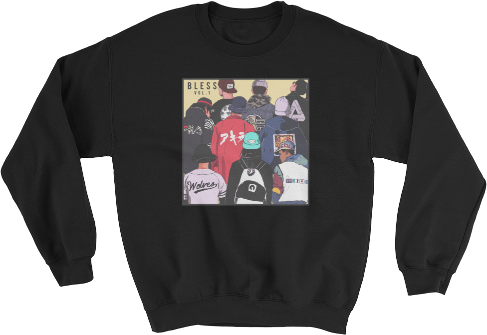 Bless Tee Printfile Front Printfile Front Mockup Flat - 70s Show Sweatshirt (1000x1000), Png Download