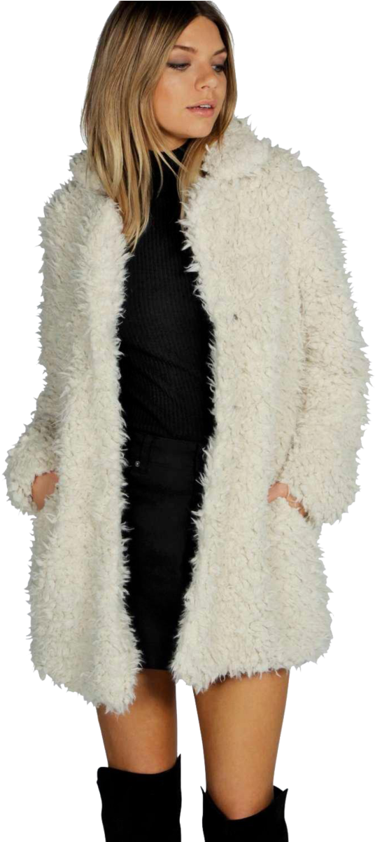 Fur Coat Png, Download Png Image With Transparent Background, - Faux Fur Coat Transparent Background (800x1200), Png Download