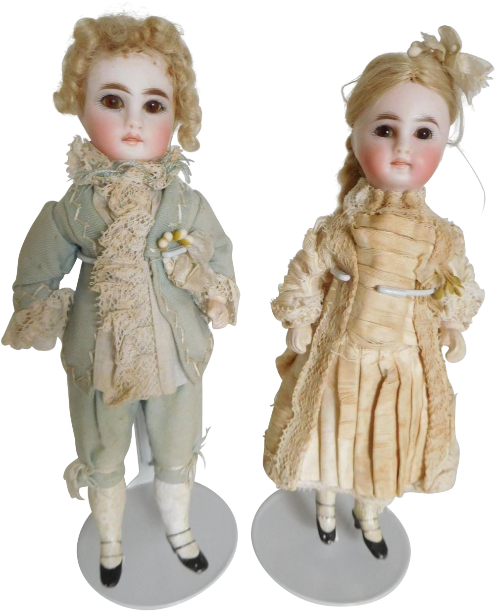 French Belton 8 Pair Bisque Closed Mouth Boy & Girl - Belton Cinema 8 (1233x1233), Png Download