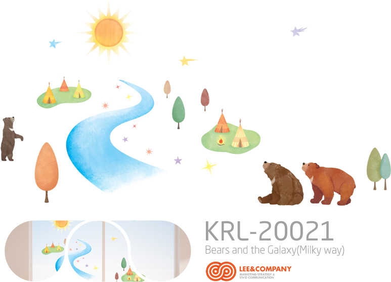 Collaboration Design Bears And Galaxy - Sticker (840x618), Png Download