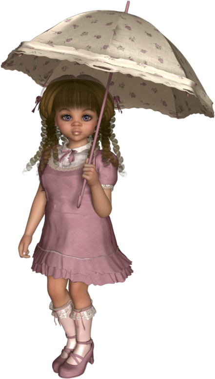 Little Designs, Big Eyes, Pixies, Elves, Clip Art, - Doll (480x800), Png Download