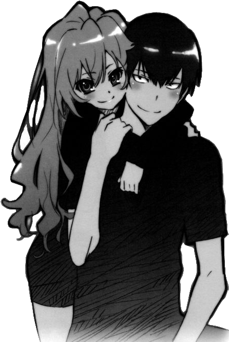 Image Result For Toradora Taiga And Ryuuji Hug - Toradora Taiga And Ryuuji Manga (450x700), Png Download