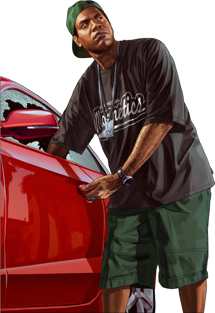 Lamar Davis - Grand Theft Auto V (748x1085), Png Download