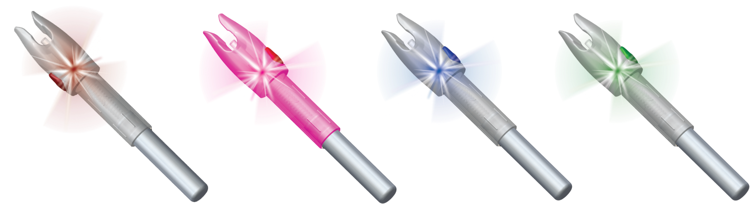 Glorynock 3-packs - Nockturnal Fit Universal Lighted Nock (1569x426), Png Download