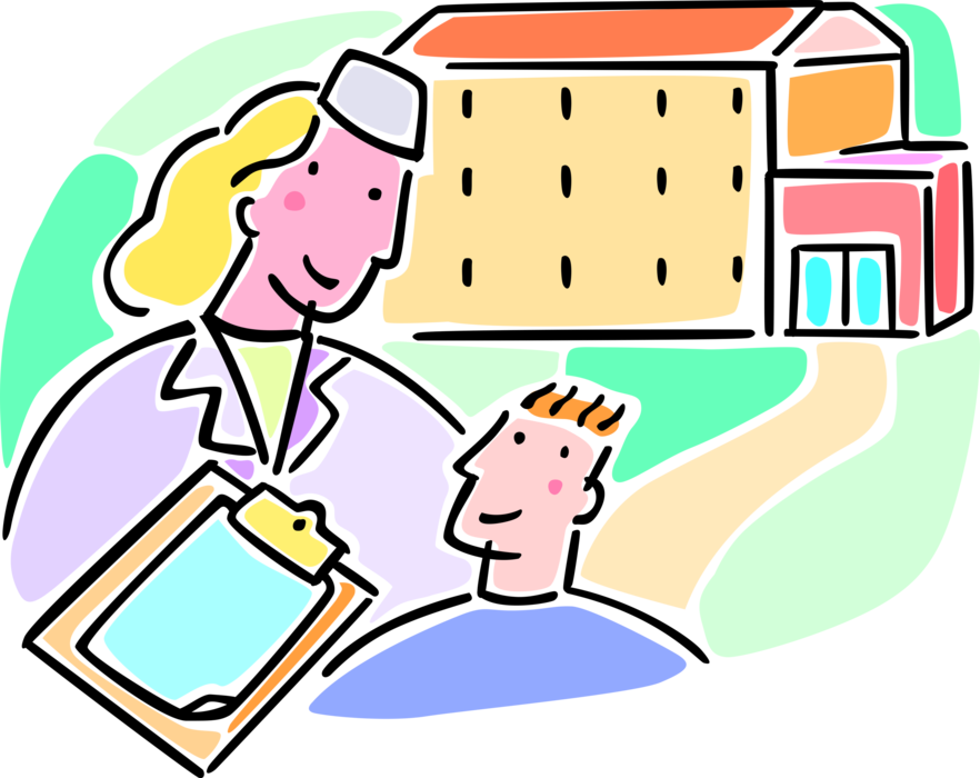 Clipboard Clipart Chart - Hospital (882x700), Png Download