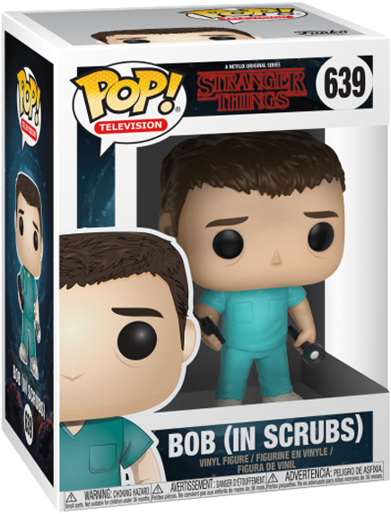 Bob In Scrubs Pop Vinyl Figure - Funko Pop Stranger Things (600x600), Png Download