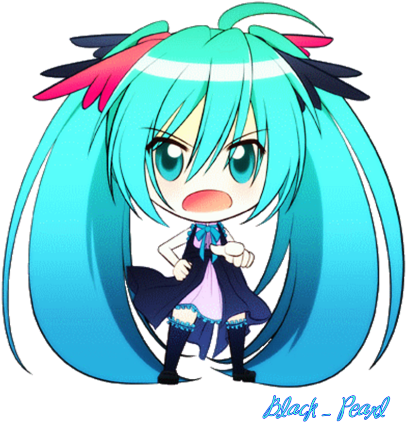 Похожее Изображение - Hatsune Miku Chibi Png Render (900x948), Png Download