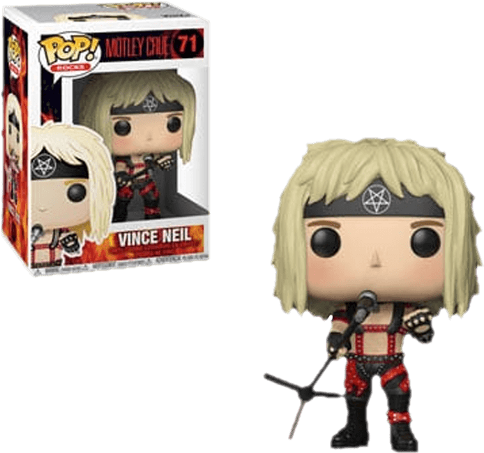 Vince Neil - Funko Pop Motley Crue (709x709), Png Download