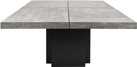 Dusk Dining Table 130cm Square - Concrete Dining Table Square (600x600), Png Download