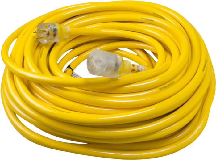 50' Extension Cord - Electrical Wiring (700x518), Png Download