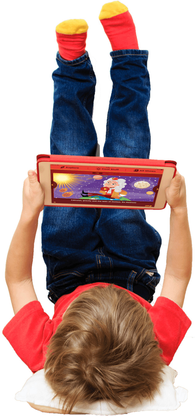 Da Vinci Kids App - Onn Rugged Bumper With Stand For Ipad Mini, Gray (633x1348), Png Download