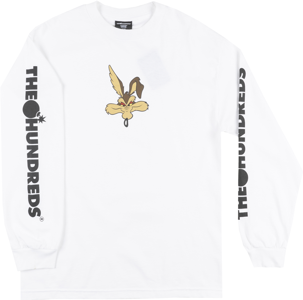 The Hundreds Looney Tunes Acme Wile E Coyote Long Sleeve - Hundreds (1040x1000), Png Download