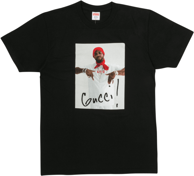 Supreme Gucci Mane Tee Png (1000x600), Png Download
