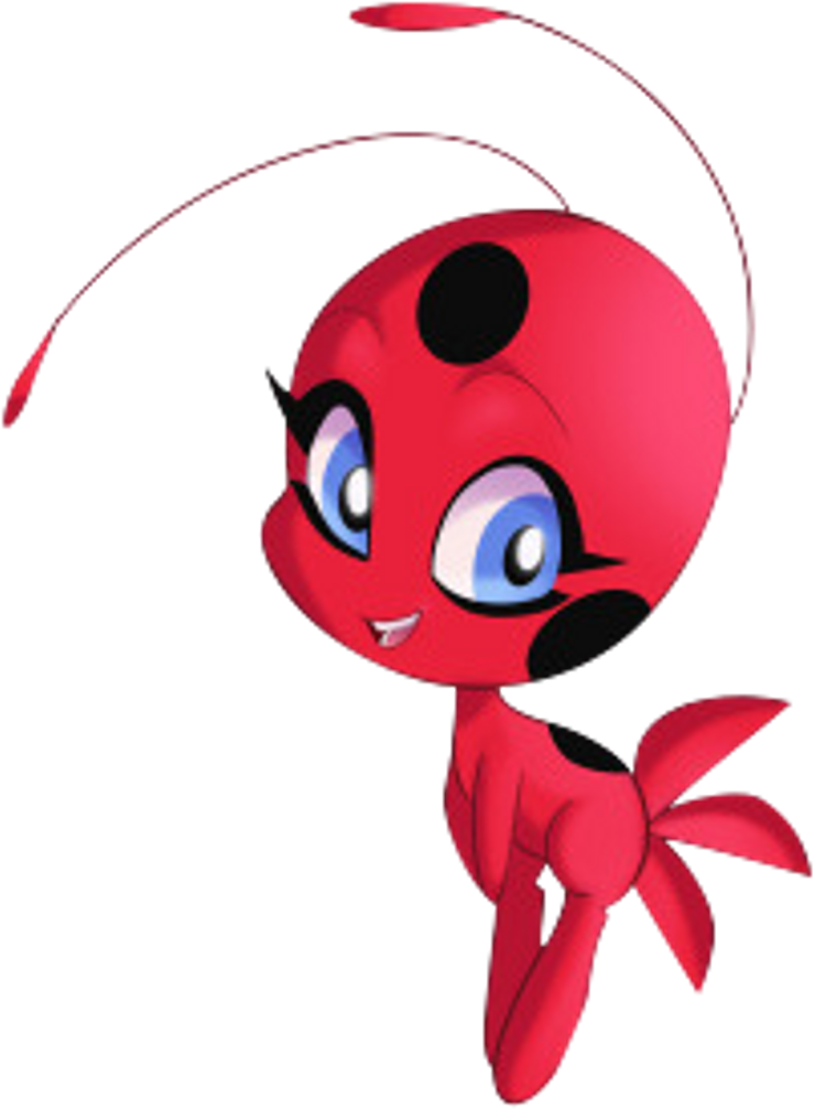 Ladybug Miraculous Tikki Freetoedit - Miraculous Ladybug Kwami (1024x1024), Png Download