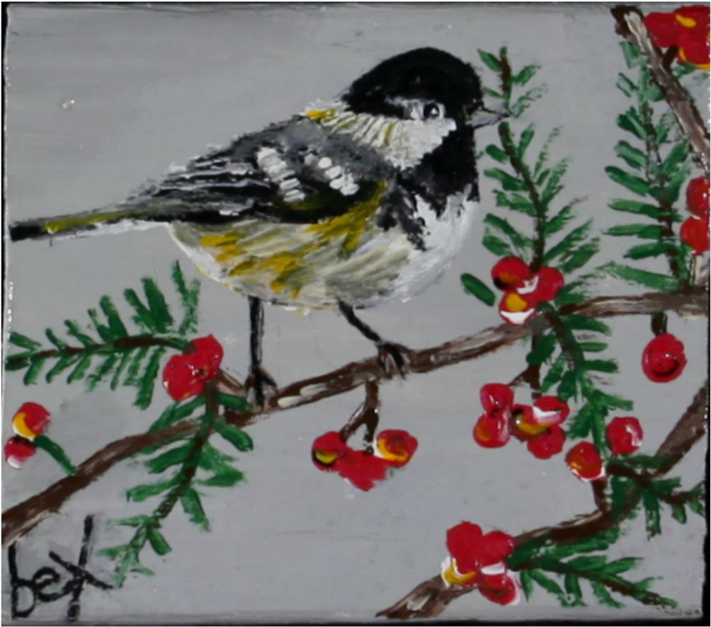 "titmouse" Around Back At Rocky's Place - Finch (1200x1058), Png Download