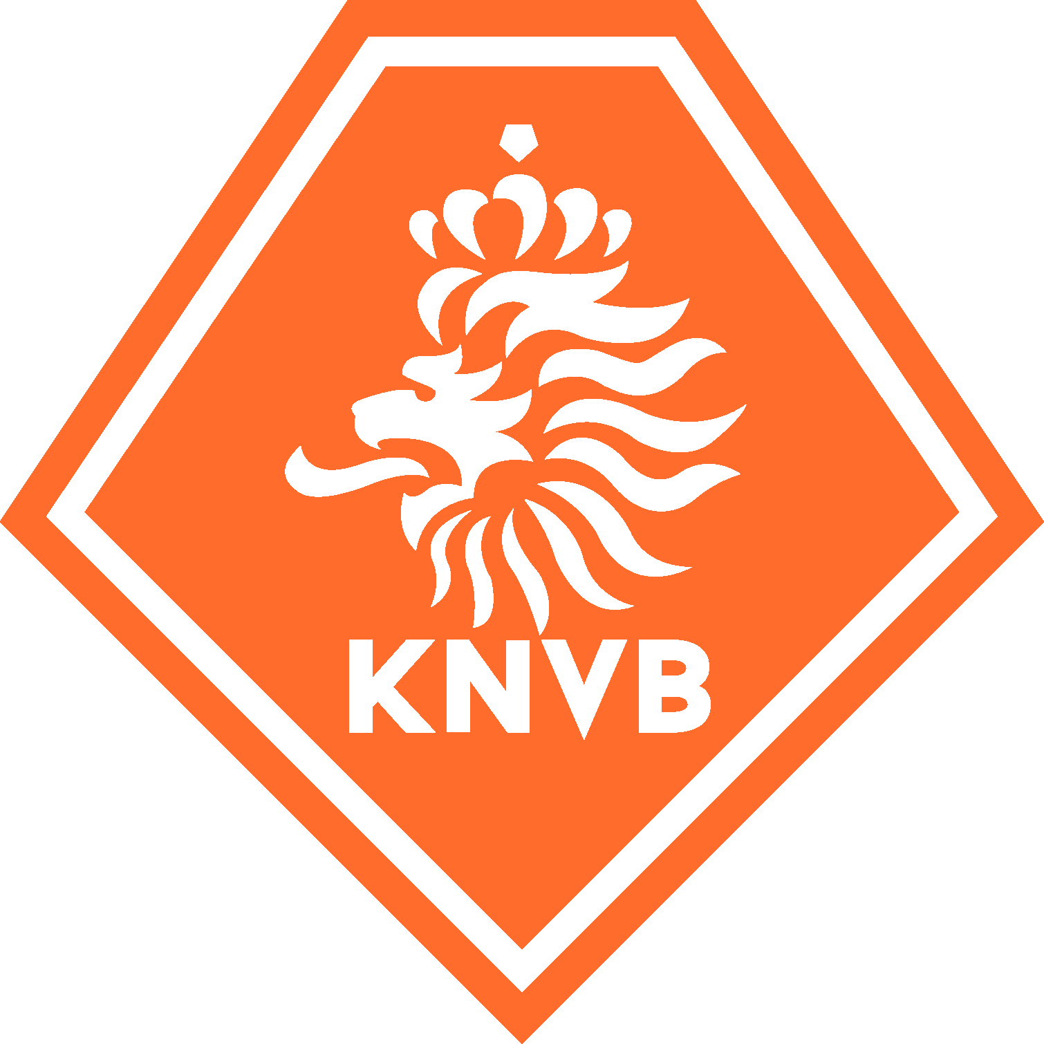 Royal Netherlands Football Association Logo Vector - Knvb Logo (1510x1510), Png Download