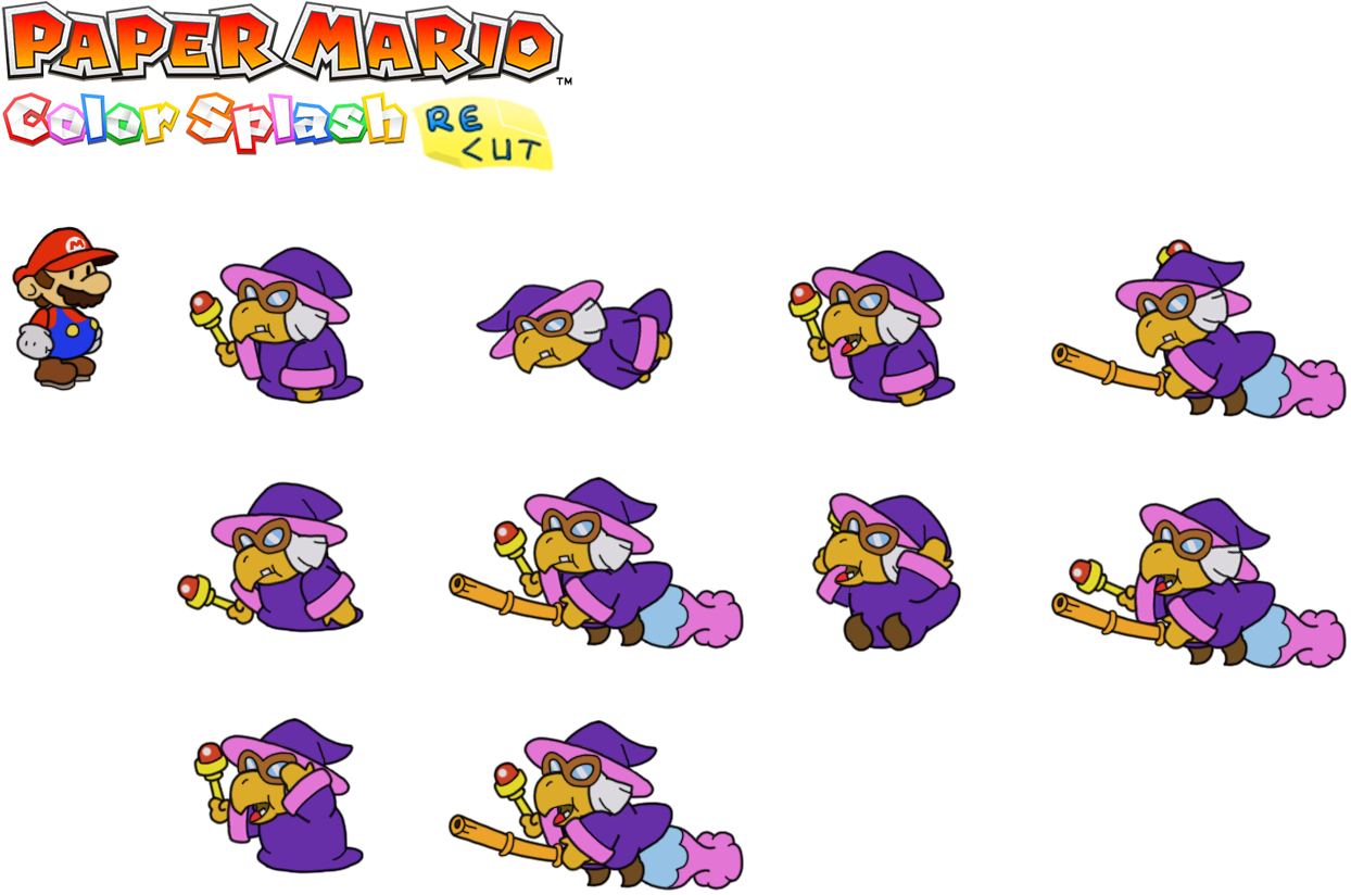 Prelude To The Recolored Paper Tale - Cartoon (1372x1073), Png Download