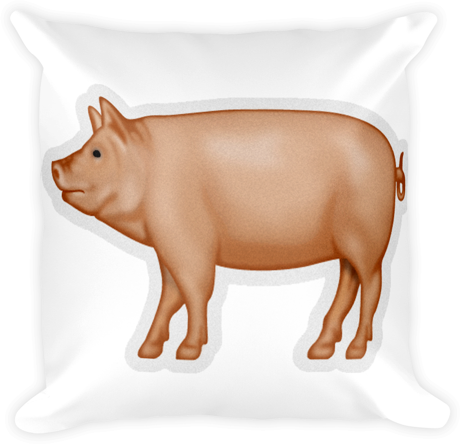 Emoji Pillow Pig Just Emoji Png Pig Emoji Pillow - Emoji (1000x1000), Png Download