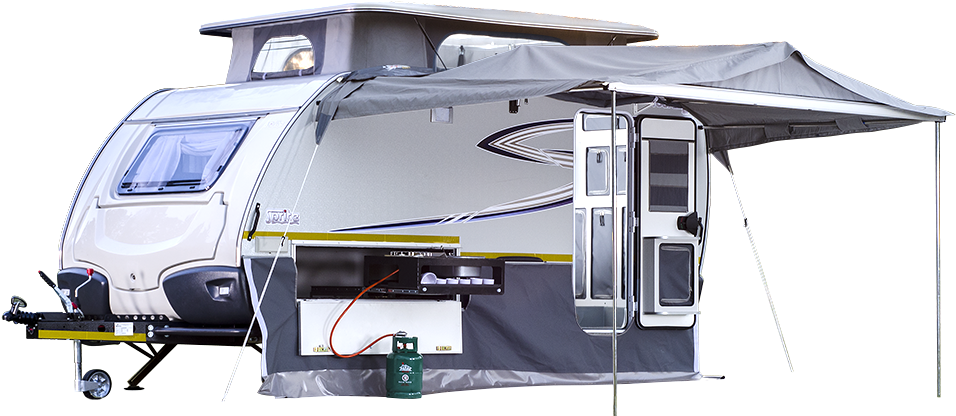 Click To Enlarge Image 3tourerspwithawn - Sprite Tourer Sp Tent (1024x576), Png Download