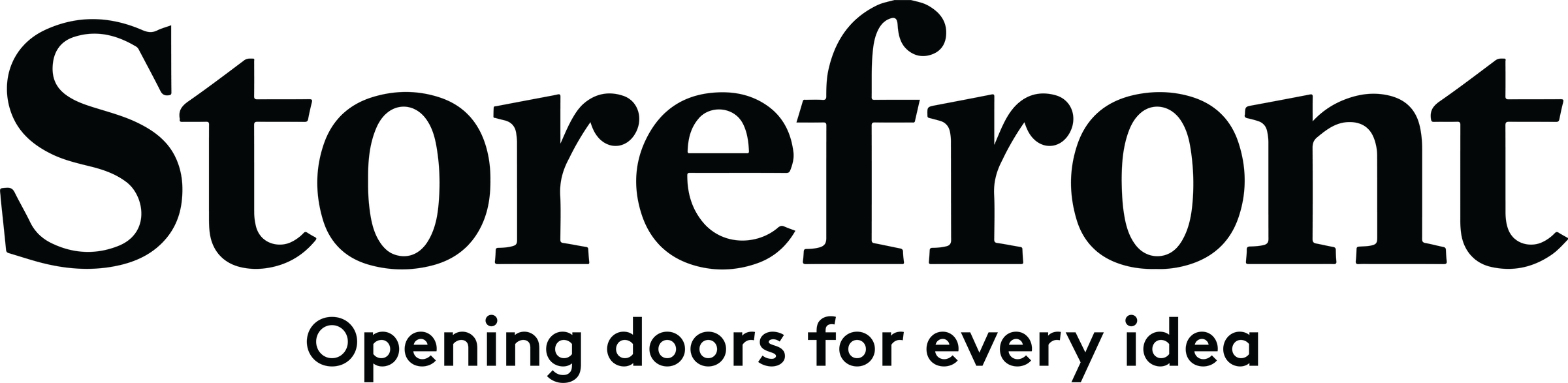 Opening Doors For Every Idea - Storefront Logo (2401x587), Png Download