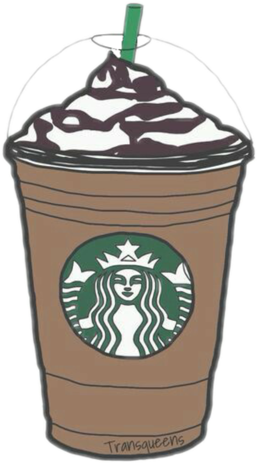 Tumblr Transparent Starbucks Png Tumblr Transparent - Starbucks Drawing (2896x2896), Png Download