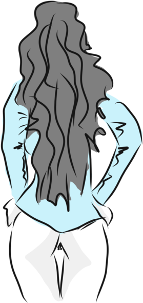 Girl07 - No Pants Day (1000x750), Png Download