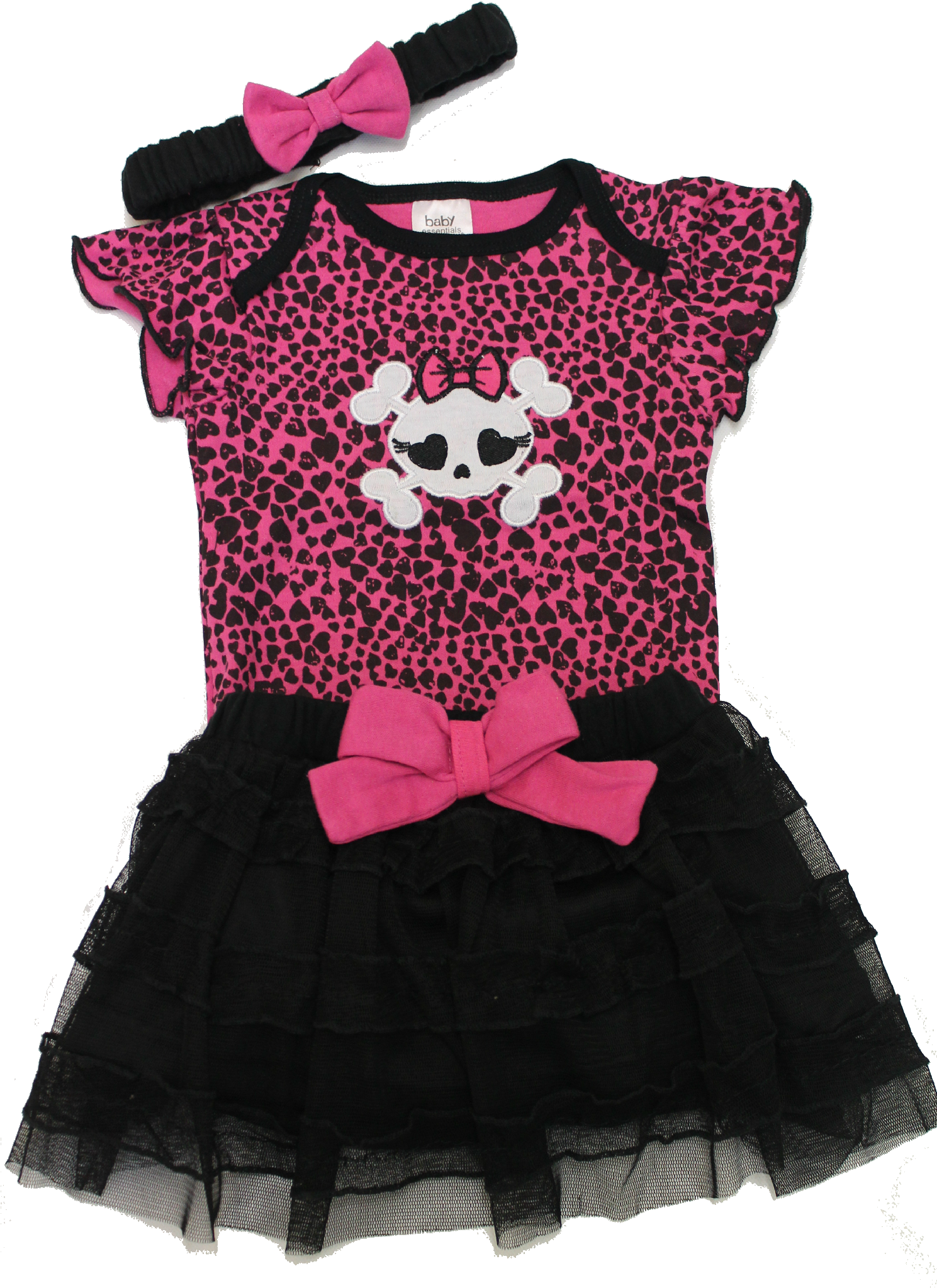 Skull Baby Clothes Punk Baby Clothes Outfit Cool Baby - Emo Baby Clothes For Girls (1488x2239), Png Download
