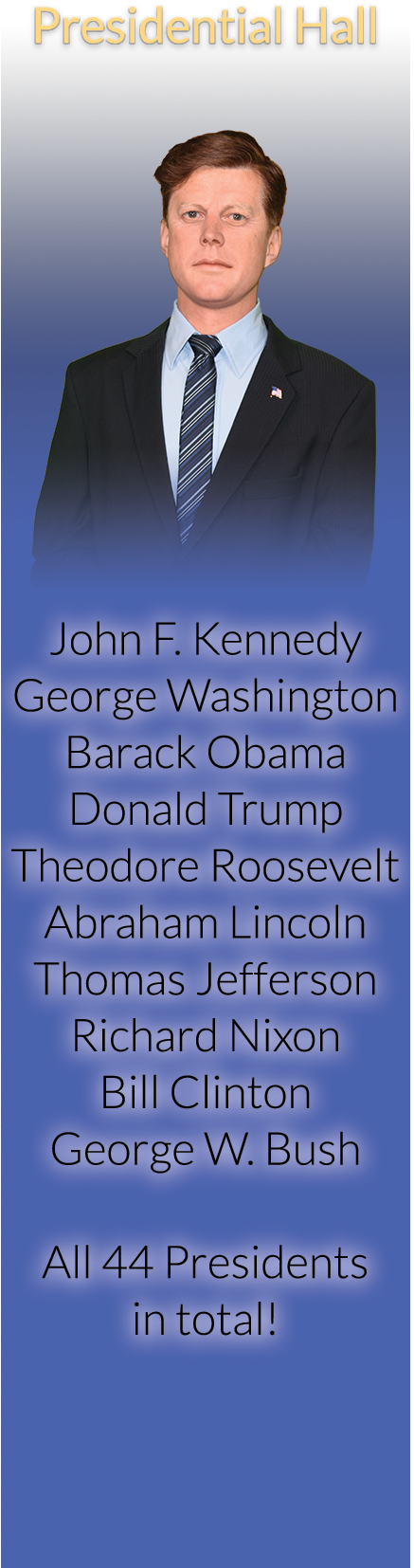 About Our Figures - President Of The United States (437x1654), Png Download